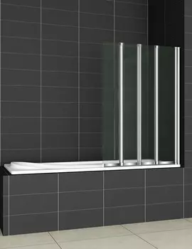 Шторка для ванн Cezares Pratico-V-4-100/140-P-Cr-R