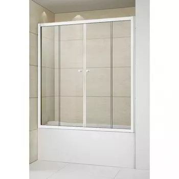 Шторка для ванн Cezares Relax 150x145 прозрачное, серый профиль