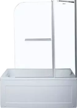 Шторка для ванны Aquanet 120х150 SG-1200 стекло прозрачное, профиль хром