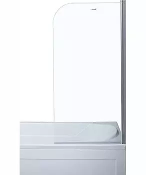 Шторка для ванны Aquanet 75х150 SG-750 стекло прозрачное, профиль хром