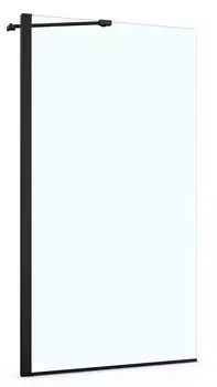 Шторка для ванны Azario Merrit 80x140 AZ-NF6310-1 800 BLACK стекло прозрачное, профиль черный