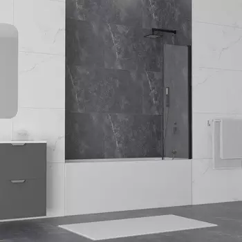 Шторка для ванны RGW Screens SC-056-B 50 см профиль черный