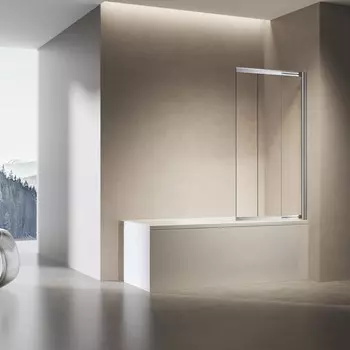 Шторка для ванны Vincea 90x140 VSB-6E900CL-R стекло прозрачное, профиль хром