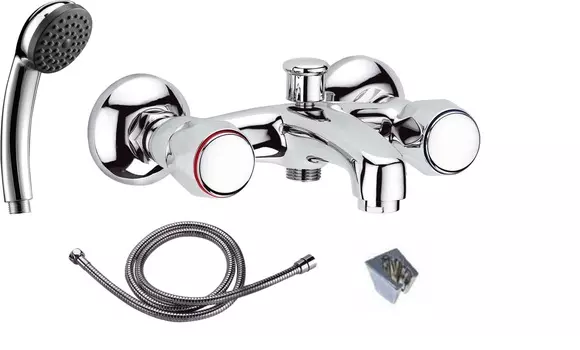 Смеситель для ванны и душа Clever Комплект 4в1 With2 Guayama 96086
