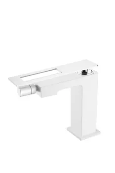 Смеситель для биде Boheme Q WhiteChrome 146-WCR белый, хром