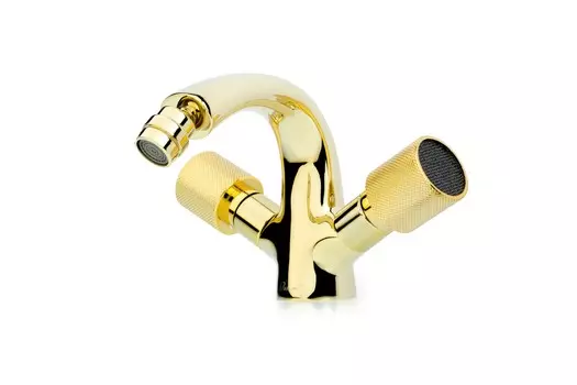 Смеситель для биде Boheme Royal Cristal 296-Royal/CRST black золото