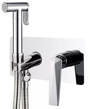 Гигиенический душ со смесителем Boheme Venturo 377-W белый, хром