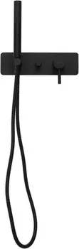 Смеситель для душа Allen Brau Priority 5.31009-31 с внутренней частью, черный матовый