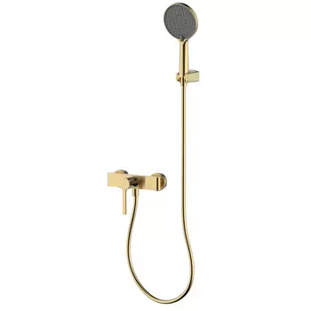 Смеситель для душа AQUAme Asti AQM6413BG с душевой лейкой, Brushed gold