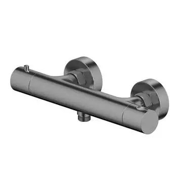 Смеситель для душа Aquatek Европа AQ1363BGM черный, хром, с термостатом