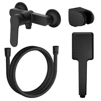 Смеситель для душа Azario Elvis AZ-WWK338155PA черный матовый