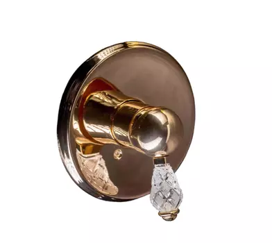 Смеситель для душа Boheme Crystal 285-CRST золото