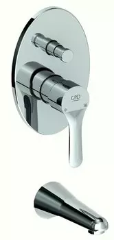 Смеситель для ванны и душа GPD FELIS MAB75 с изливом