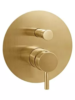 Смеситель для душа Paffoni Light LIG015HGSP золото медовое брашированное со встраиваемой частью