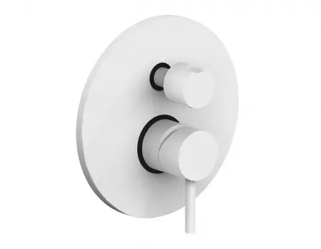 Смеситель для душа Paffoni Light LIG018BO со встраиваемой частью белый матовый