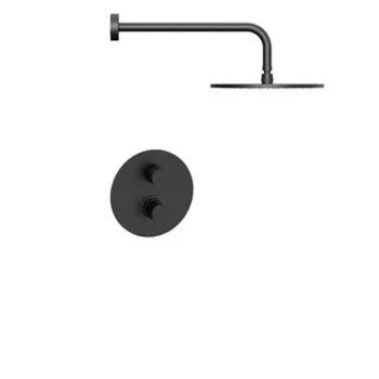 Смеситель для душа Paffoni Light LIQ013NO черный матовый со встраиваемой частью