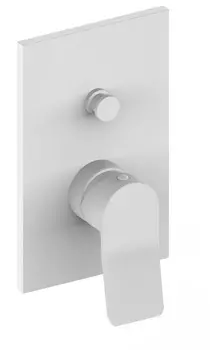 Смеситель для душа Paffoni Tilt TI015BO/M белый матовый со встраиваемой частью