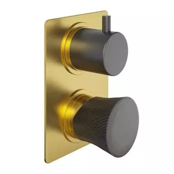 Смеситель для душа Paini Domus 18PJ691PZ встраиваемый, без душевой лейки, матовое золото