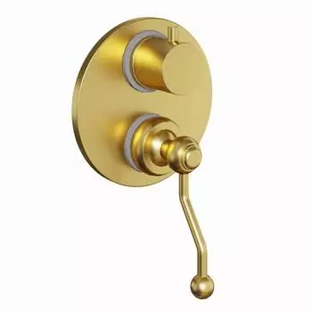 Смеситель для ванны и душа Paini Duomo 88PJ6911 встраиваемый, матовое золото