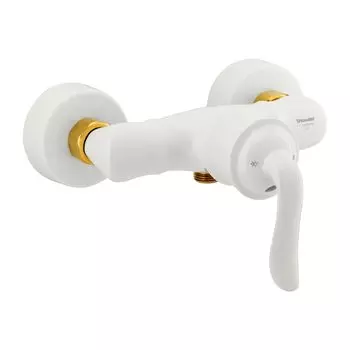 Смеситель для душа Shouder Luka 0200016 слоновая кость, золото