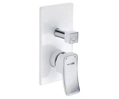Смеситель для душа Wasserkraft Aller 10641White белый, хром