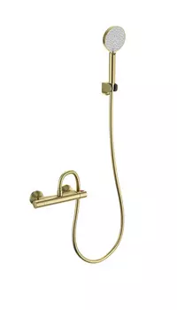 Смеситель для душа WONZON & WOGHAND INN WW-B1005-A-BG с термостатом, золото