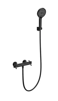 Смеситель для душа WONZON & WOGHAND WW-B2048-A-MB с термостатом, черный