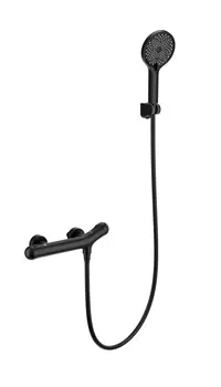 Смеситель для душа WONZON & WOGHAND WW-B2057-A-MB с термостатом, черный