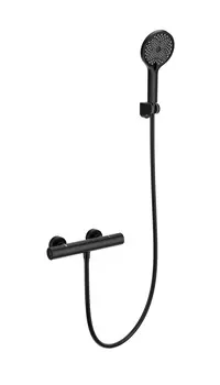 Смеситель для душа WONZON & WOGHAND WW-B3013-A-MB с термостатом, черный