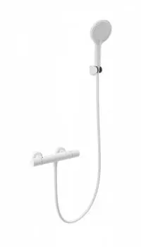 Смеситель для душа WONZON & WOGHAND WW-B3013-A-MW белый, с термостатом