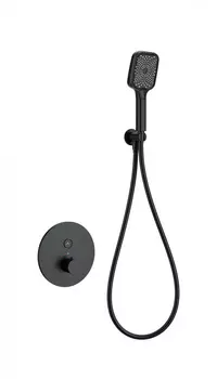 Смеситель для душа WONZON & WOGHAND WW-D1017-A-MB с термостатом, черный