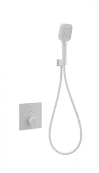Смеситель для душа WONZON & WOGHAND WW-D1017-B-MW с термостатом, белый