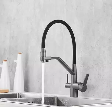 Смеситель для кухни BOCH MANN Else gr BM10428 серый