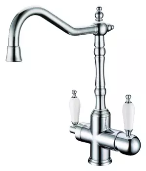 Смеситель для кухни Boheme Tradizionale Chromo 113 c краном для питьевой воды, хром