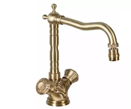 Смеситель для кухни Bronze de Luxe 10105K с поворотным аэратором