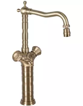 Смеситель для кухни Bronze de Luxe 21973K с поворотным аэратором