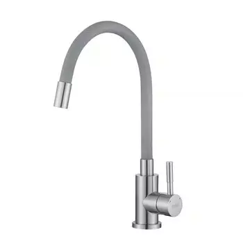 Смеситель для кухни Esko Snake K44 G никель, серый