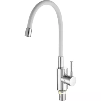 Смеситель для кухни Fashun A4053+B03 хром, белый