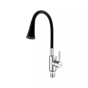 Смеситель для кухни Fashun A4053+B14 хром, черный