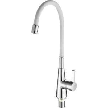 Смеситель для кухни Fashun A4153+B03 хром, белый