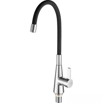 Смеситель для кухни Fashun A4153+B04 хром, черный