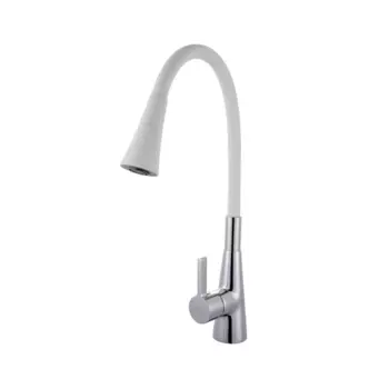 Смеситель для кухни Fashun A4153+B13 хром, белый