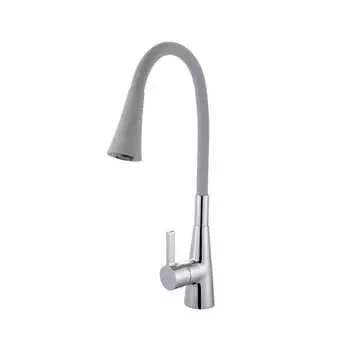 Смеситель для кухни Fashun A4153+B17 хром, серый