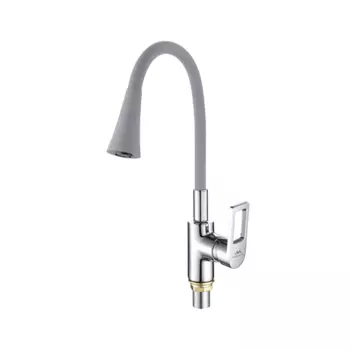 Смеситель для кухни Fashun A4253+B17 хром, серый