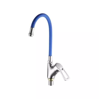 Смеситель для кухни Fashun A4466+A7253 хром, синий