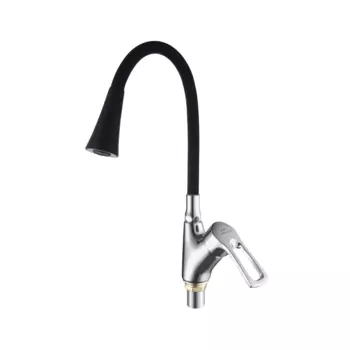 Смеситель для кухни Fashun A4466+A7350 хром, черный