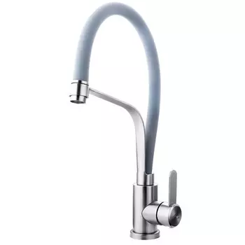 Смеситель для кухни Fashun A54012-12 сатин. серый