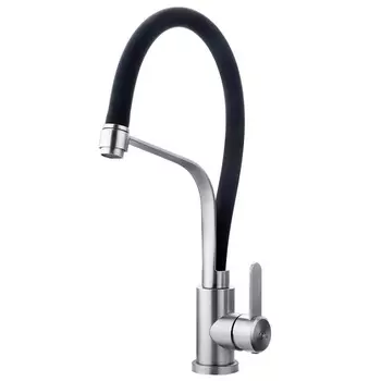 Смеситель для кухни Fashun A54012-7 сатин. черный