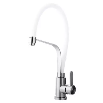 Смеситель для кухни Fashun A54012-8 сатин. белый