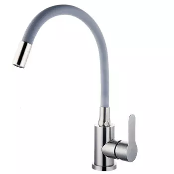 Смеситель для кухни Fashun A54101-12 сатин, серый